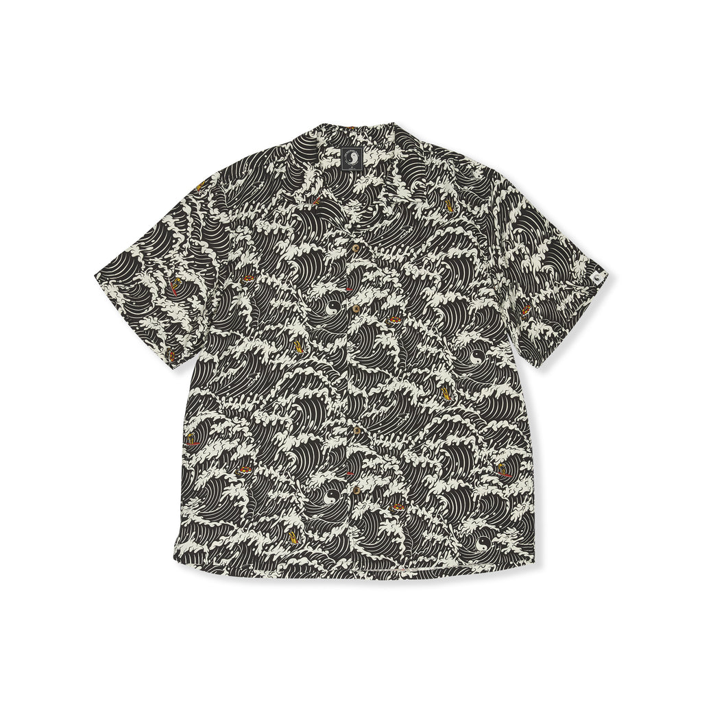 T&C Surf Designs Aloha S/S Shirt - Fatigue Black