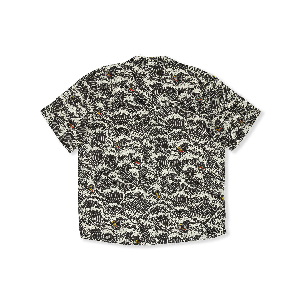 T&C Surf Designs Aloha S/S Shirt - Fatigue Black