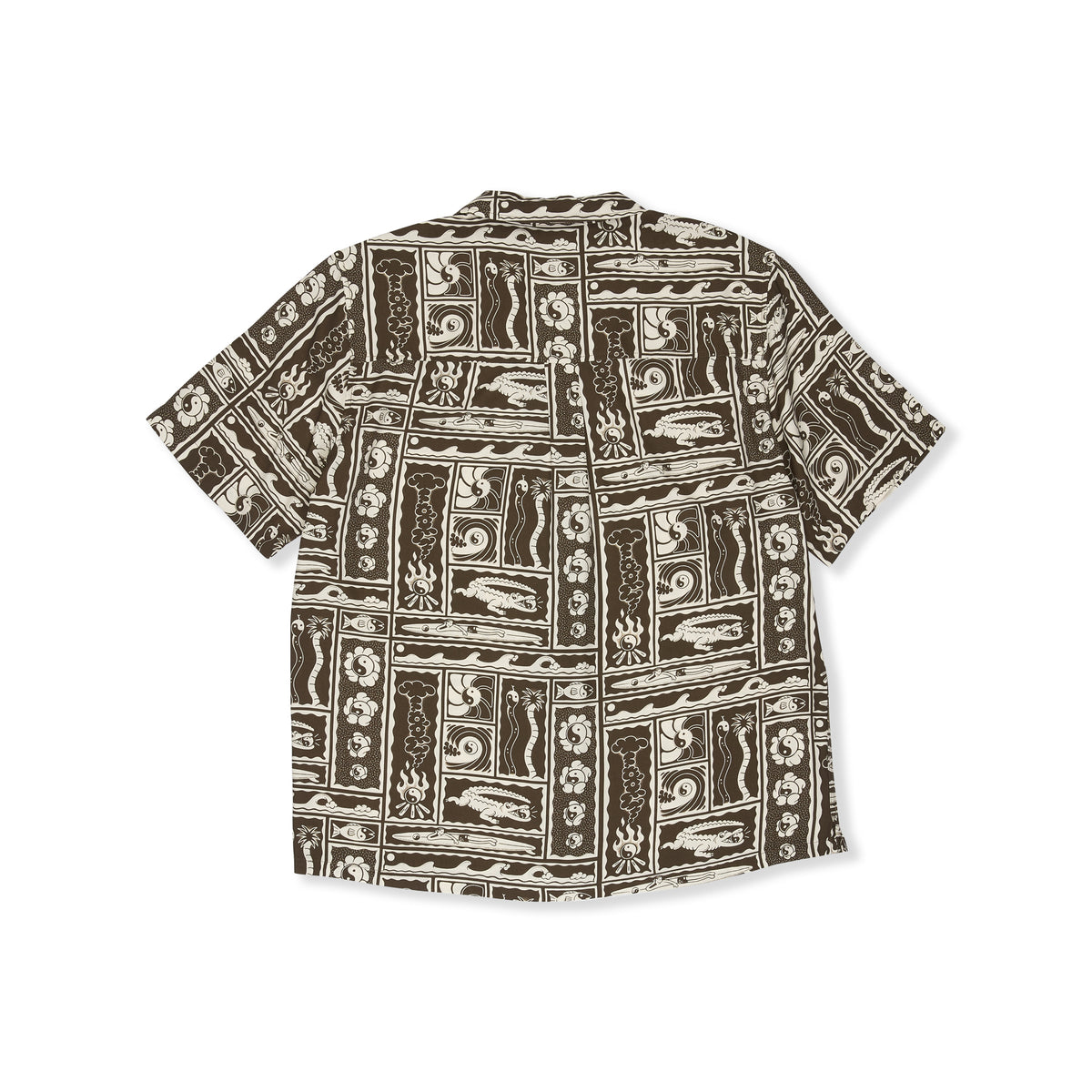 T&C Surf Designs Aloha S/S Shirt - Brown