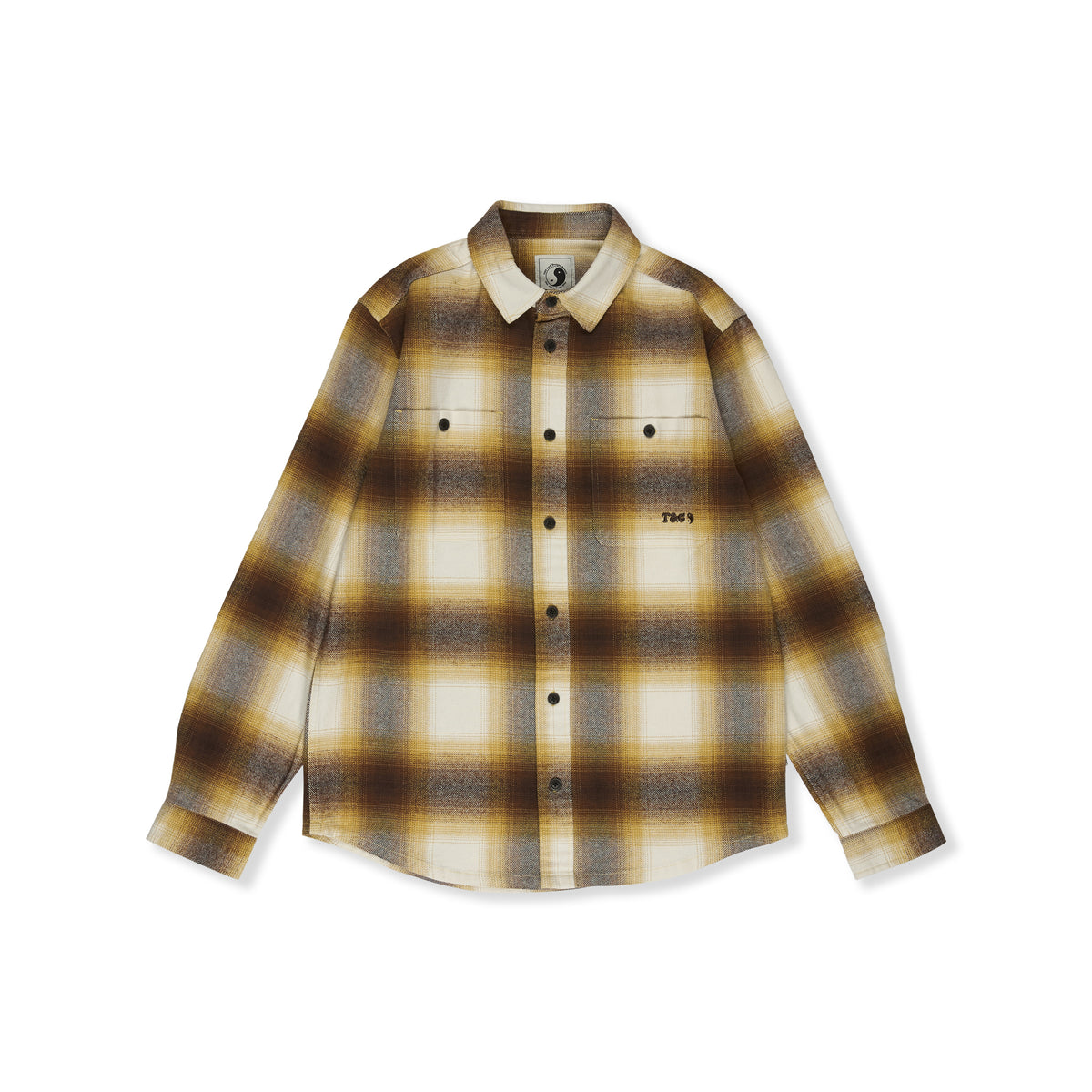 T&C Surf Designs Town Heavy flannel Over Shirt - Brown