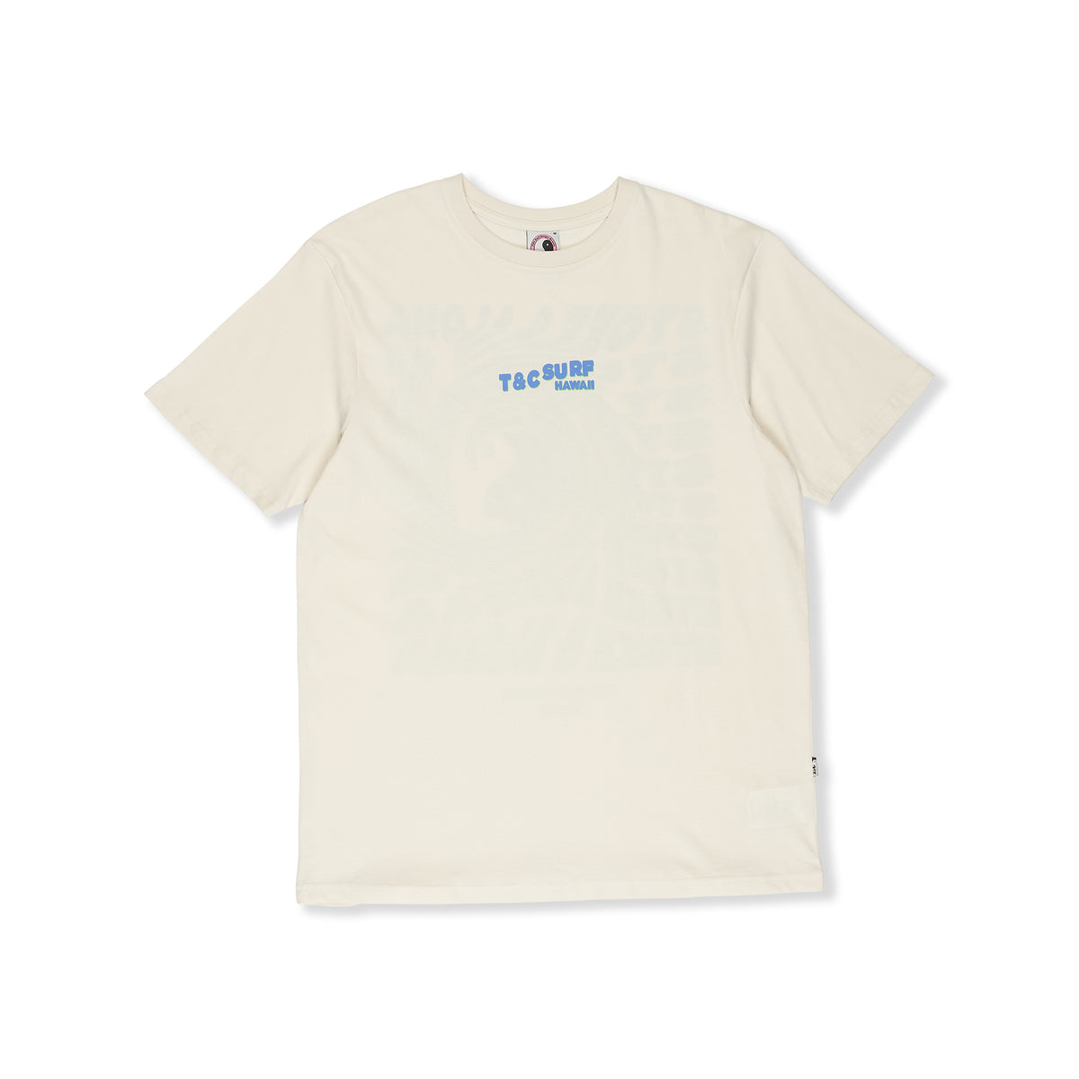 Twisted Print  T-shirt manches courtes-Vintage White