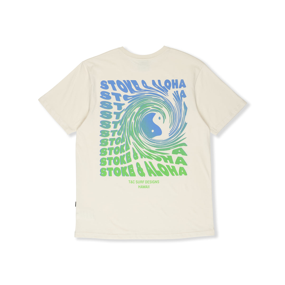 Twisted Print  T-shirt manches courtes-Vintage White