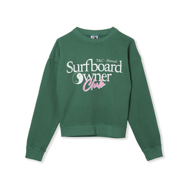 Owner Crew Sweat-Green