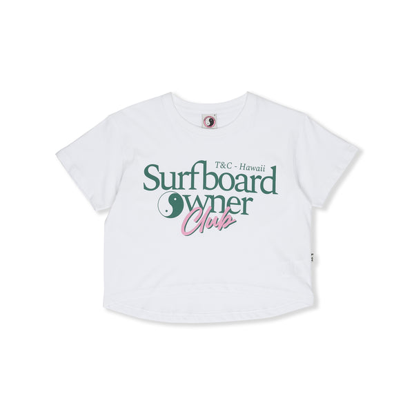 Owner Crop T-shirt manches courtes -White