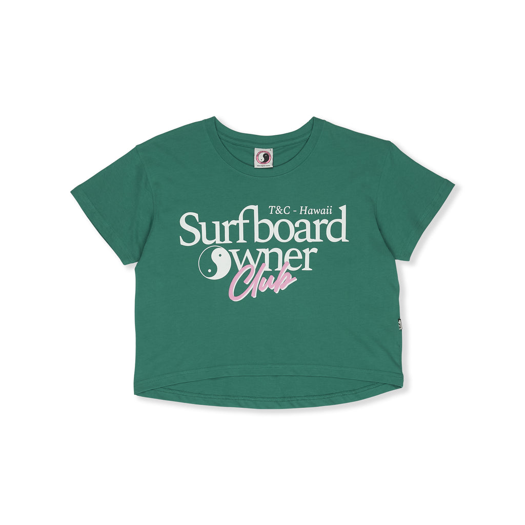 Owner Crop T-shirt manches courtes-Green