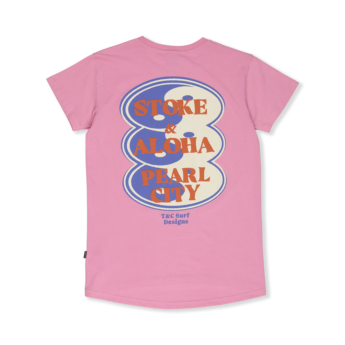 Women Oval T-shirt manches courtes -Pink