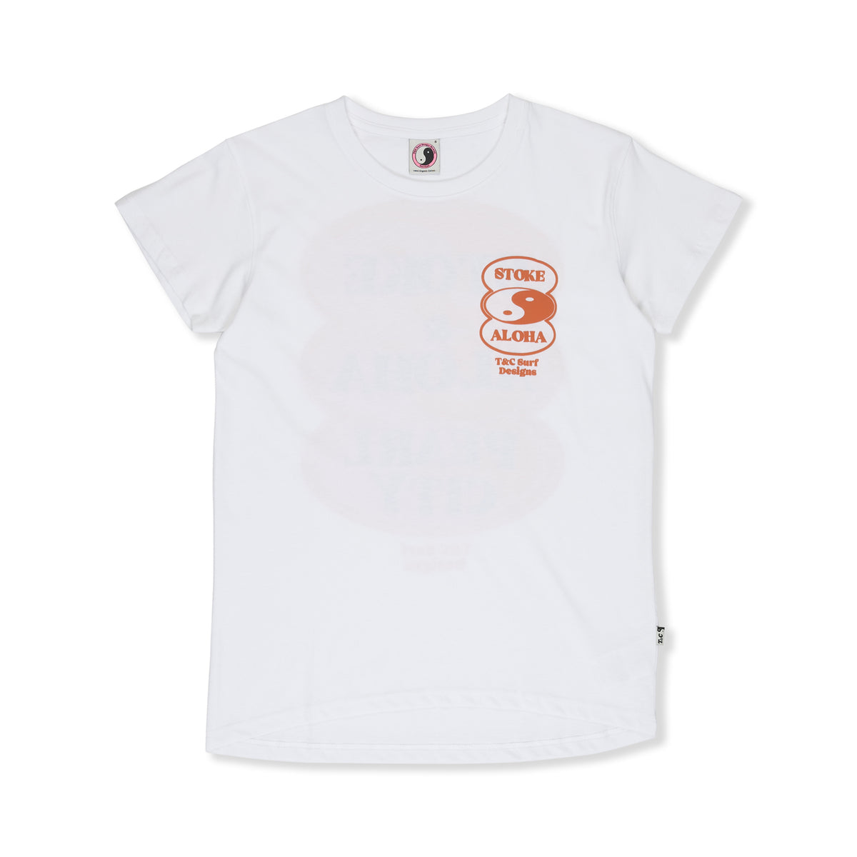 Women Oval T-shirt manches courtes -White