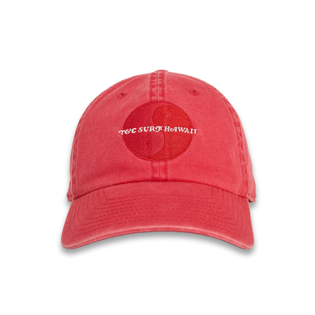 T&C Surf Designs TCSH Dad Cap - Used Red White Logo
