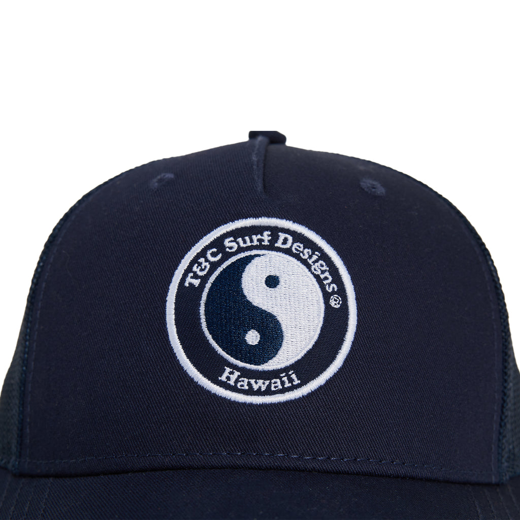 T&C Surf Designs YY Trucker Cap - Dark Navy Dark Navy White logo