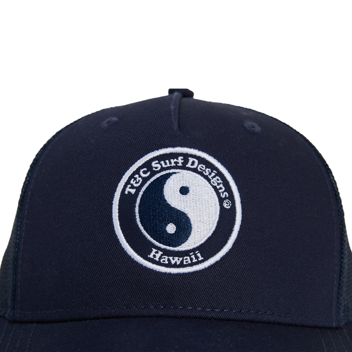 T&C Surf Designs YY Trucker Cap - Dark Navy Dark Navy White logo